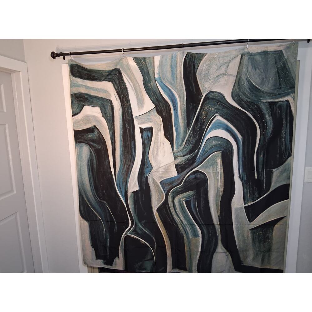 Abstract Shower Curtain - Picture 4 of 6